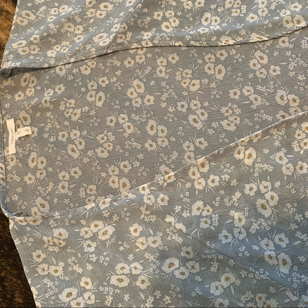 Maurice size 2 (plus) blue with floral cover up/cardigan crochet lace detail - Picture 4 of 6